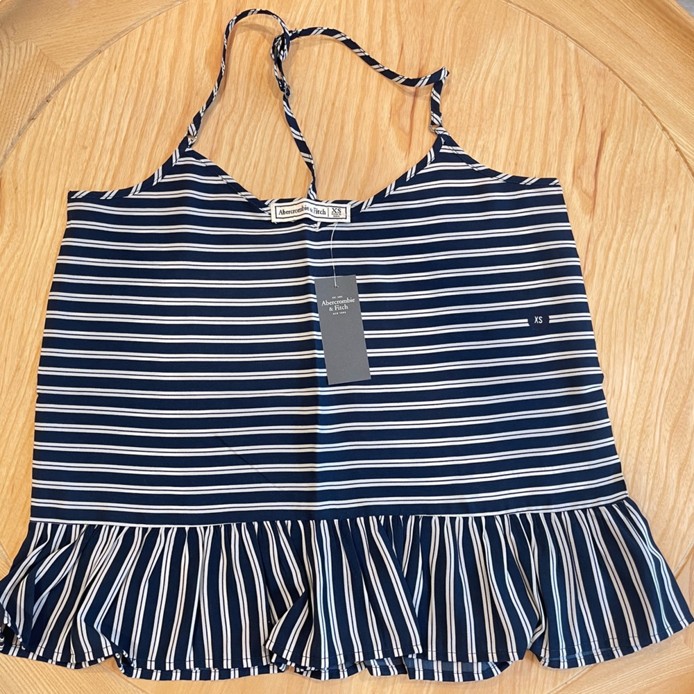 Abercrombie & Fitch A & F Spaghetti Strapped Top Cropped Top Chiffon Top Size XS